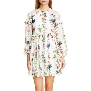 Ted Baker Maryam Lace spring dress with sleeves.